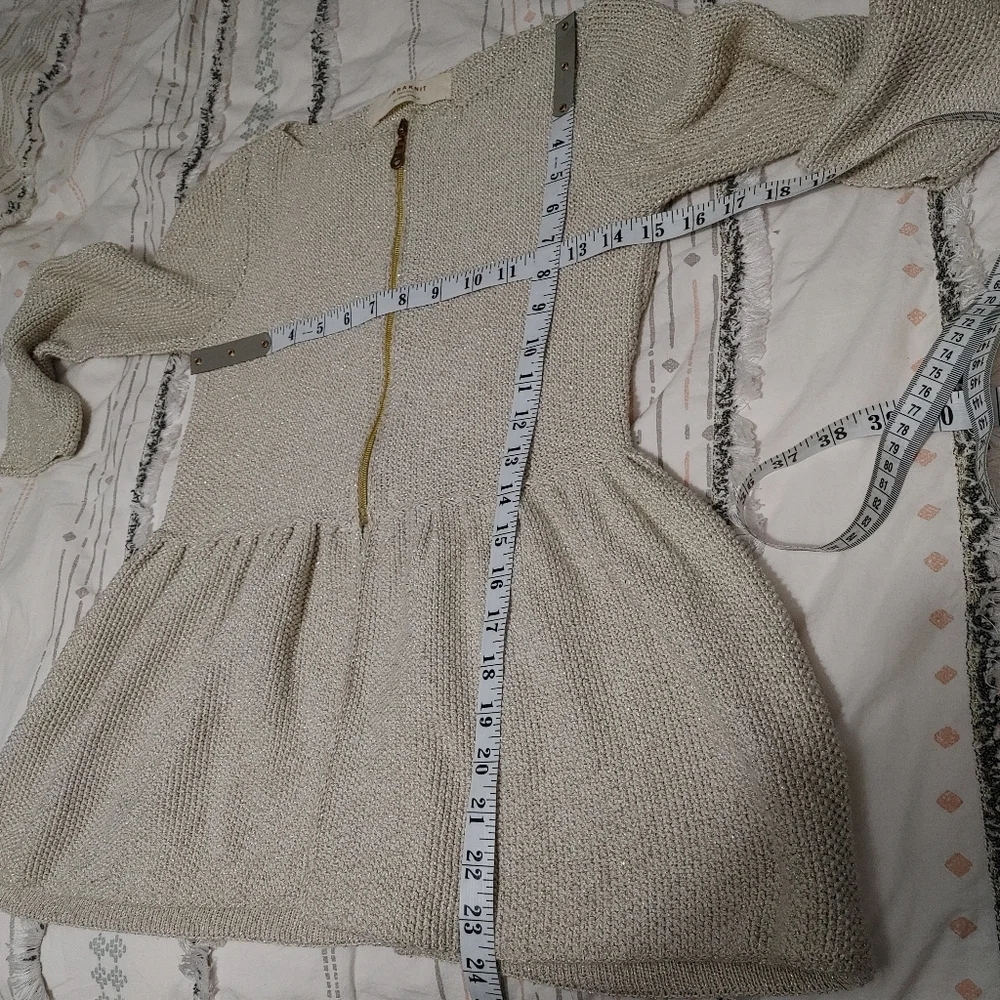 Zara sparkly peplum cardigan size S - Picture 14 of 14